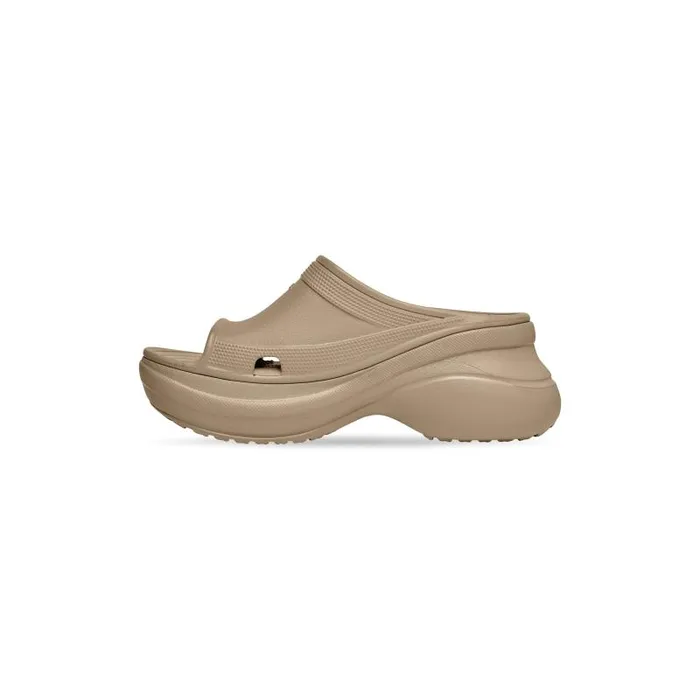 Balenciaga Sandals and Mules Women Women039s Pool Crocs Slide Sandal In Beige Beige