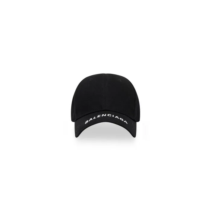 Balenciaga Scarves and Caps WomenMen Logo Visor Cap In Black Black
