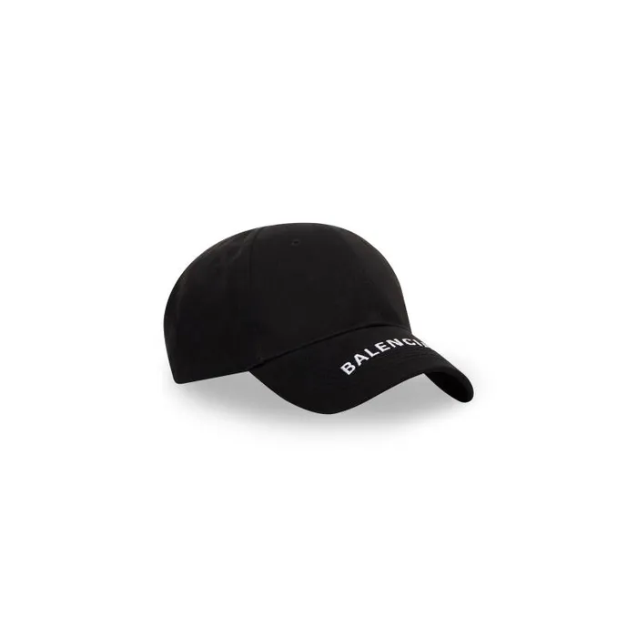 Balenciaga Scarves and Caps WomenMen Logo Visor Cap In Black Black Balenciaga Scarves and Caps WomenMen Logo Visor Cap In Black Black