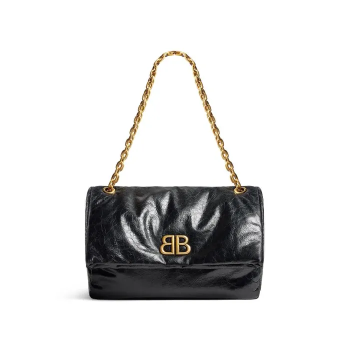 Balenciaga Shoulder Bags Women Women039s Monaco Medium Chain Bag In Black Black Balenciaga Shoulder Bags Women Women039s Monaco Medium Chain Bag In Black Black