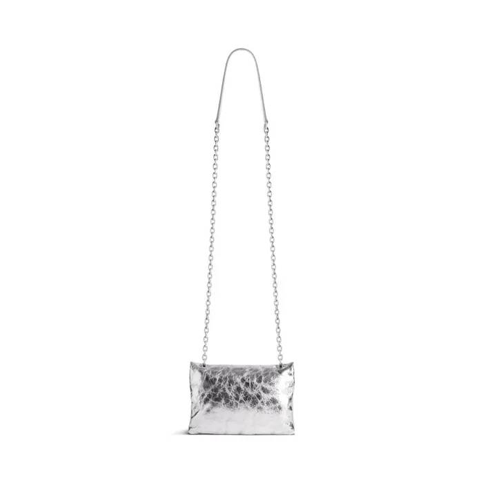 Balenciaga Shoulder Bags Women Women039s Monaco Nano Bag Metallized In Silver Silver Balenciaga Shoulder Bags Women Women039s Monaco Nano Bag Metallized In Silver Silver