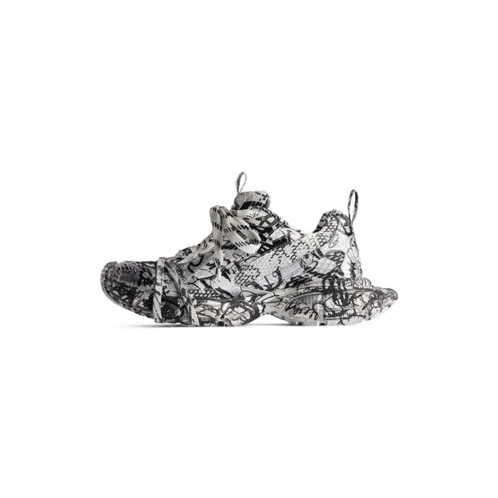 Balenciaga Sneakers Men Men039s 3xl Extreme Graffiti Sneaker In Whiteblack Whiteblack Balenciaga Sneakers Men Men039s 3xl Extreme Graffiti Sneaker In Whiteblack Whiteblack