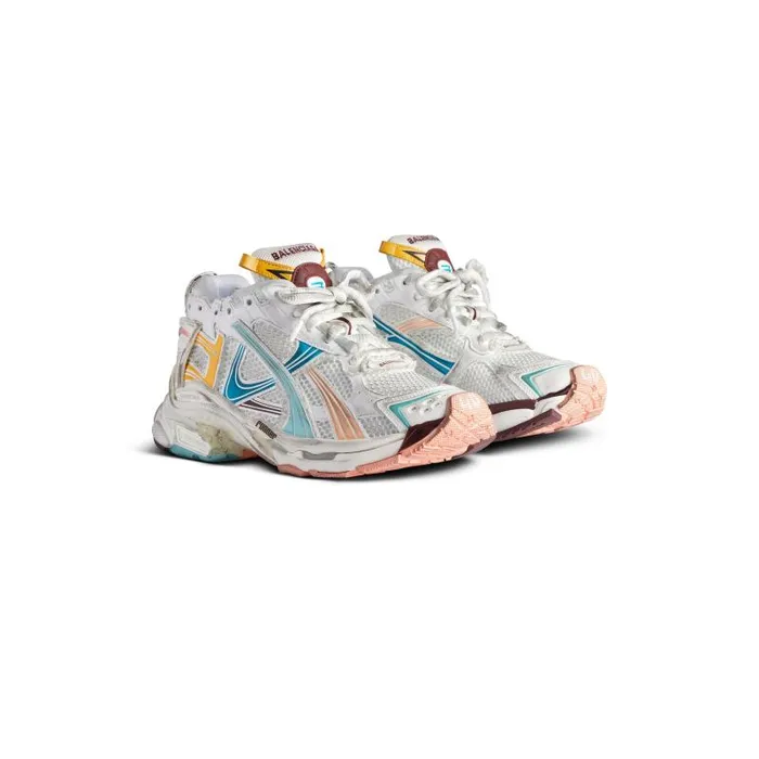 Balenciaga Sneakers Women Women039s Runner Sneaker In Whiteyellowpinkblue Whiteyellowpinkblue