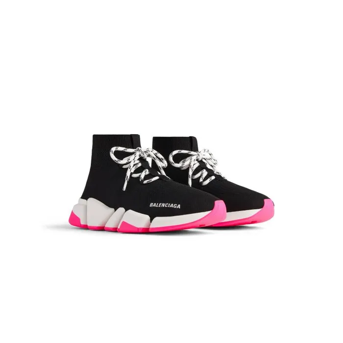 Balenciaga Sneakers Women Women039s Speed 20 Laceup Recycled Knit Sneaker In Black Black Balenciaga Sneakers Women Women039s Speed 20 Laceup Recycled Knit Sneaker In Black Black