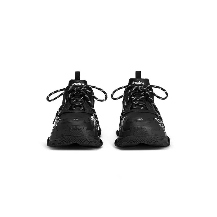 Balenciaga Sneakers Women Women039s Triple S Sneaker Diy Metal In Blackwhite Blackwhite Balenciaga Sneakers Women Women039s Triple S Sneaker Diy Metal In Blackwhite Blackwhite