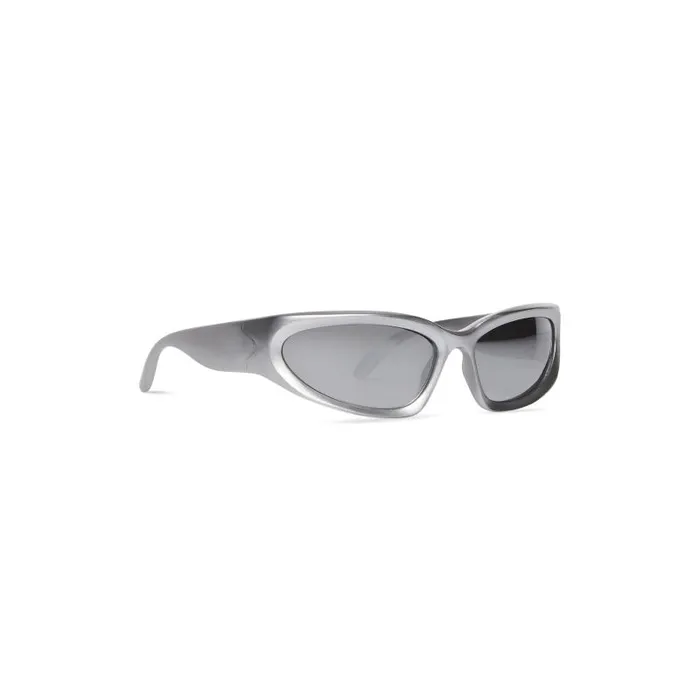 Balenciaga Sunglasses WomenMen Swift Oval Sunglasses In Silver Silver Balenciaga Sunglasses WomenMen Swift Oval Sunglasses In Silver Silver