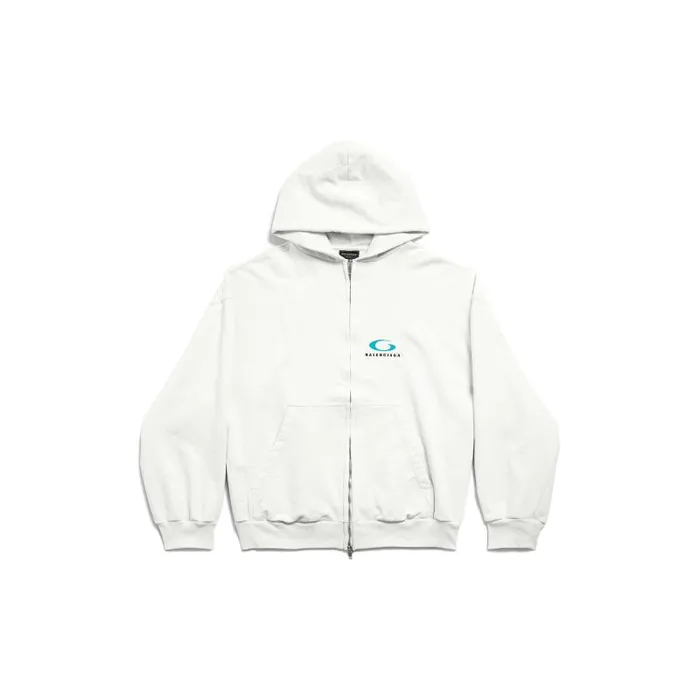 Balenciaga Sweatshirts and Hoodies Men Men039s Loop Sports Icon Zipup Hoodie Regular Fit In White White Balenciaga Sweatshirts and Hoodies Men Men039s Loop Sports Icon Zipup Hoodie Regular Fit In White White