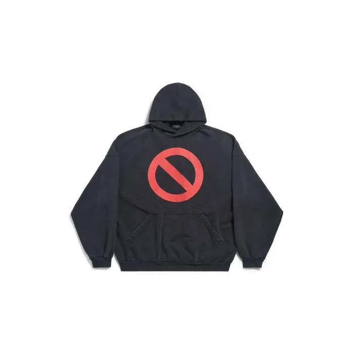 Balenciaga Sweatshirts and Hoodies WomenMen Balenciaga Music Bfrnd Series Hoodie Large Fit In Black Faded Black Faded