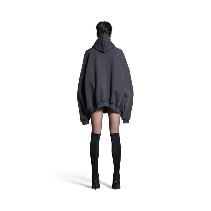 Balenciaga Sweatshirts and Hoodies Women Women039s Ciao Bello Pulled Hoodie Large Fit In Black Black Balenciaga Sweatshirts and Hoodies Women Women039s Ciao Bello Pulled Hoodie Large Fit In Black Black