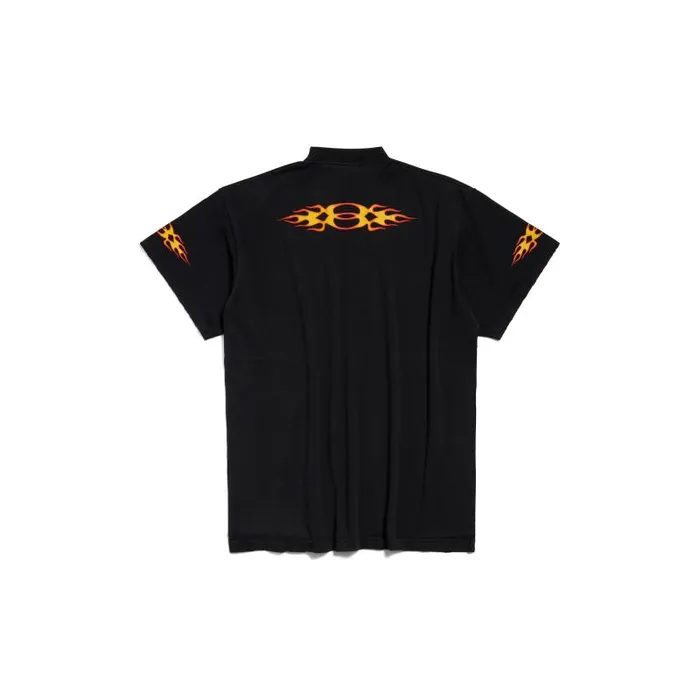 Balenciaga Tshirts WomenMen Men039s Burning Unity Tshirt Oversized In Black Black Balenciaga Tshirts WomenMen Men039s Burning Unity Tshirt Oversized In Black Black
