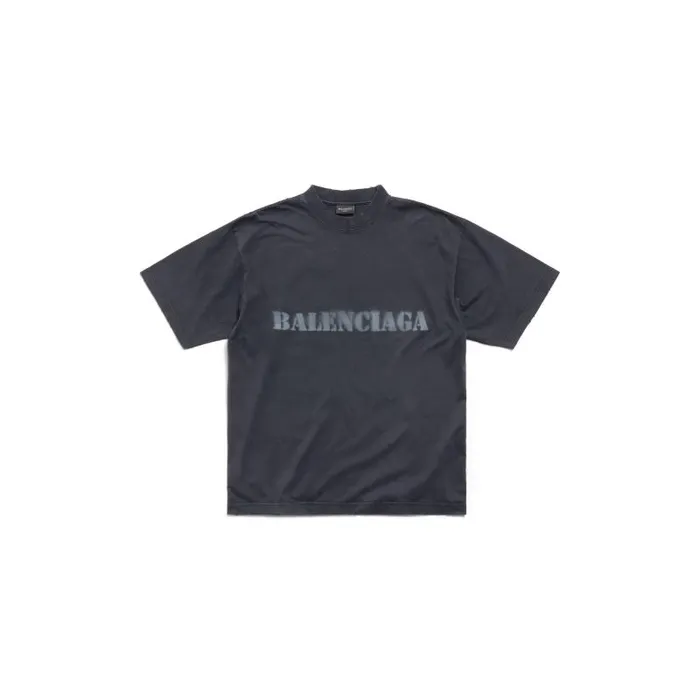 Balenciaga Tshirts WomenMen Stencil Type Tshirt Medium Fit In Black Black Balenciaga Tshirts WomenMen Stencil Type Tshirt Medium Fit In Black Black