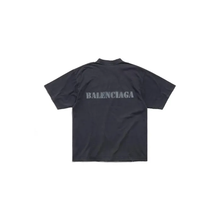 Balenciaga Tshirts WomenMen Stencil Type Tshirt Medium Fit In Black Black Balenciaga Tshirts WomenMen Stencil Type Tshirt Medium Fit In Black Black