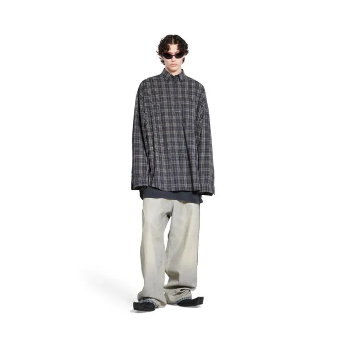 Balenciaga Tops and Shirts Men Men039s Balenciaga Shirt Oversized In Dark Blue Dark Blue Balenciaga Tops and Shirts Men Men039s Balenciaga Shirt Oversized In Dark Blue Dark Blue