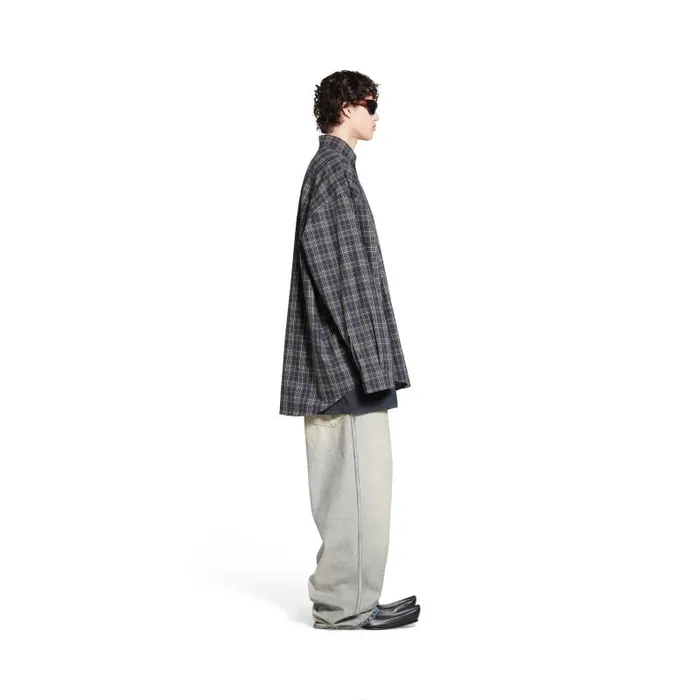Balenciaga Tops and Shirts Men Men039s Balenciaga Shirt Oversized In Dark Blue Dark Blue Balenciaga Tops and Shirts Men Men039s Balenciaga Shirt Oversized In Dark Blue Dark Blue
