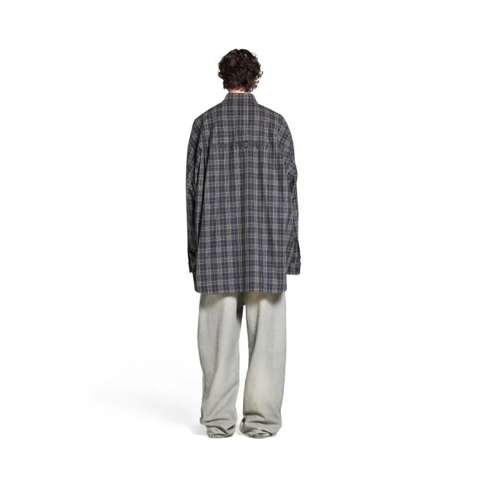 Balenciaga Tops and Shirts Men Men039s Balenciaga Shirt Oversized In Dark Blue Dark Blue Balenciaga Tops and Shirts Men Men039s Balenciaga Shirt Oversized In Dark Blue Dark Blue