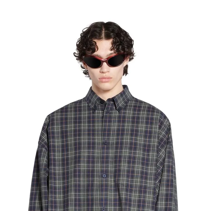 Balenciaga Tops and Shirts Men Men039s Balenciaga Shirt Oversized In Dark Blue Dark Blue Balenciaga Tops and Shirts Men Men039s Balenciaga Shirt Oversized In Dark Blue Dark Blue