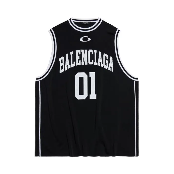 Balenciaga Tops and Shirts Men Men039s Basketball Series 8211 Tank Top In Blackwhite Blackwhite Balenciaga Tops and Shirts Men Men039s Basketball Series 8211 Tank Top In Blackwhite Blackwhite