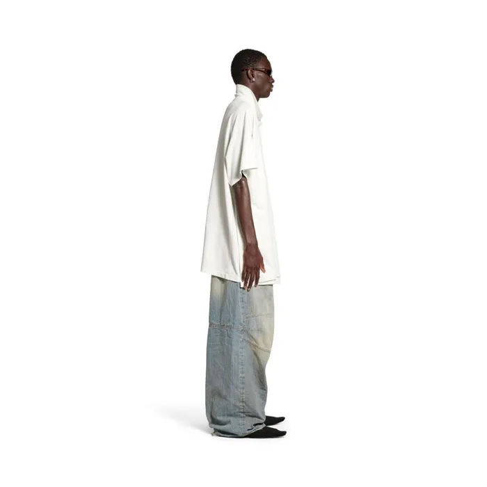 Balenciaga Tops and Shirts Men Men039s Interwined Polo In White White Balenciaga Tops and Shirts Men Men039s Interwined Polo In White White