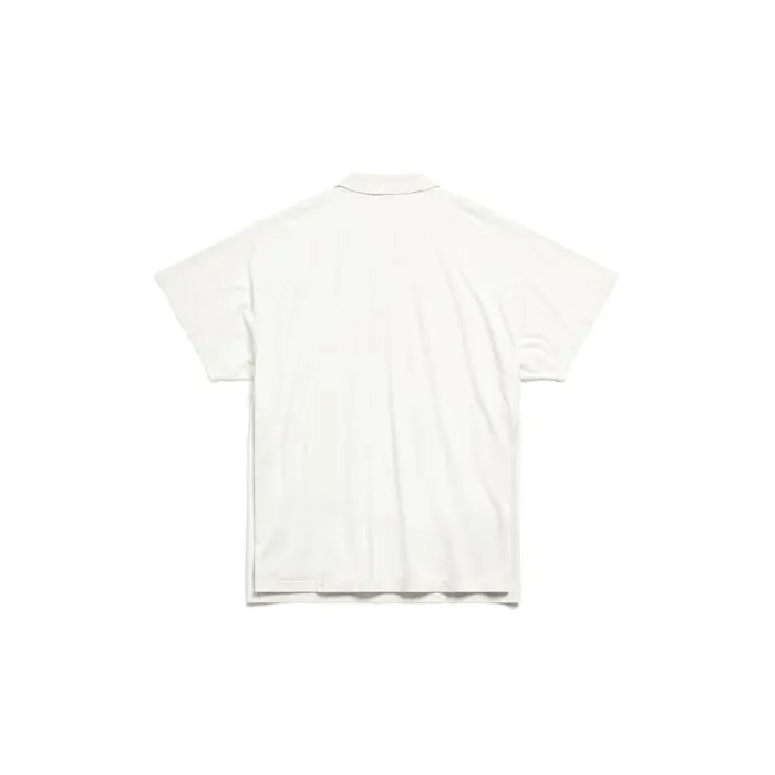 Balenciaga Tops and Shirts Men Men039s Interwined Polo In White White Balenciaga Tops and Shirts Men Men039s Interwined Polo In White White