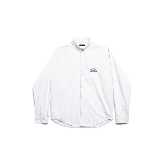 Balenciaga Tops and Shirts Men Men039s Loop Sports Icon Large Fit Shirt In White White Balenciaga Tops and Shirts Men Men039s Loop Sports Icon Large Fit Shirt In White White