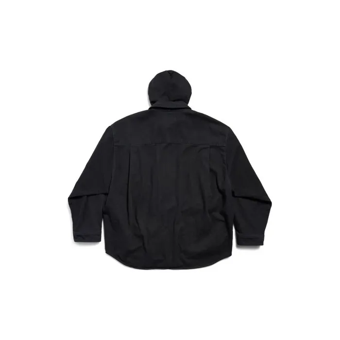 Balenciaga Tops and Shirts Men Men039s Shirt Parka In Black Black Balenciaga Tops and Shirts Men Men039s Shirt Parka In Black Black