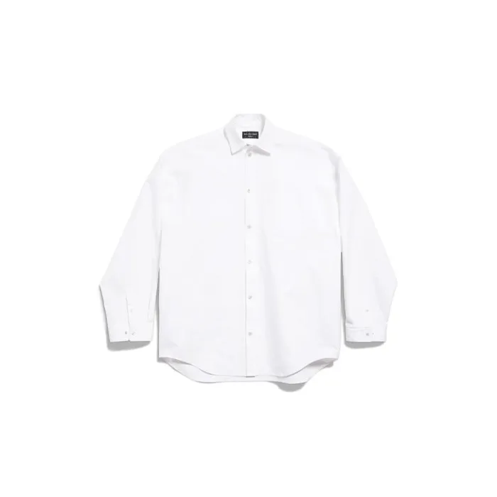 Balenciaga Tops and Shirts WomenMen Outerwear Shirt Large Fit In White White Balenciaga Tops and Shirts WomenMen Outerwear Shirt Large Fit In White White