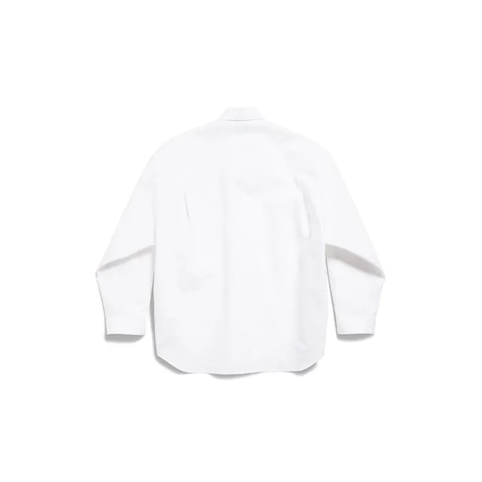 Balenciaga Tops and Shirts WomenMen Outerwear Shirt Large Fit In White White Balenciaga Tops and Shirts WomenMen Outerwear Shirt Large Fit In White White