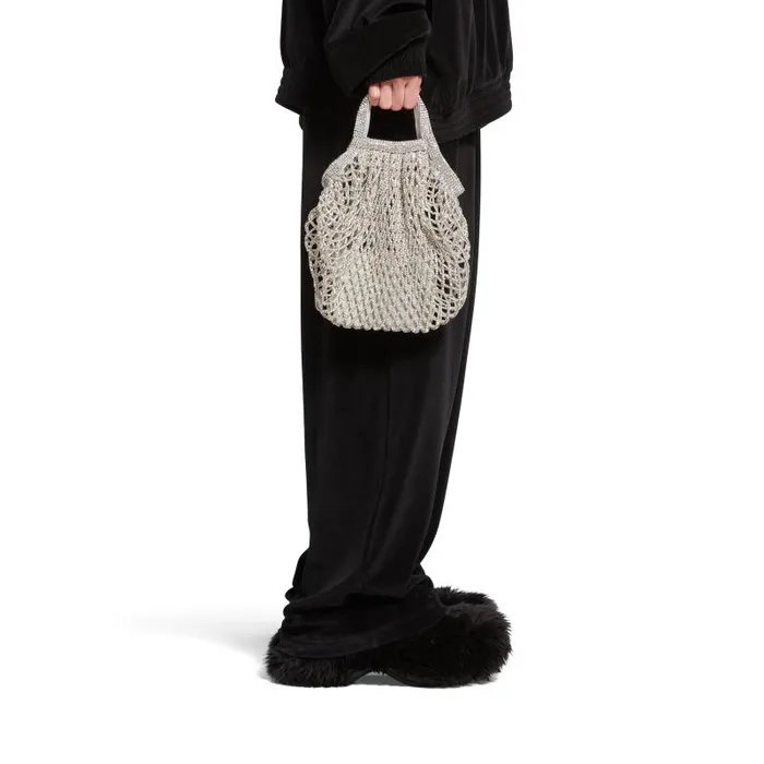 Balenciaga Tote Bags Women Women039s 247 Small Bag With Rhinestones In Silver Silver Balenciaga Tote Bags Women Women039s 247 Small Bag With Rhinestones In Silver Silver