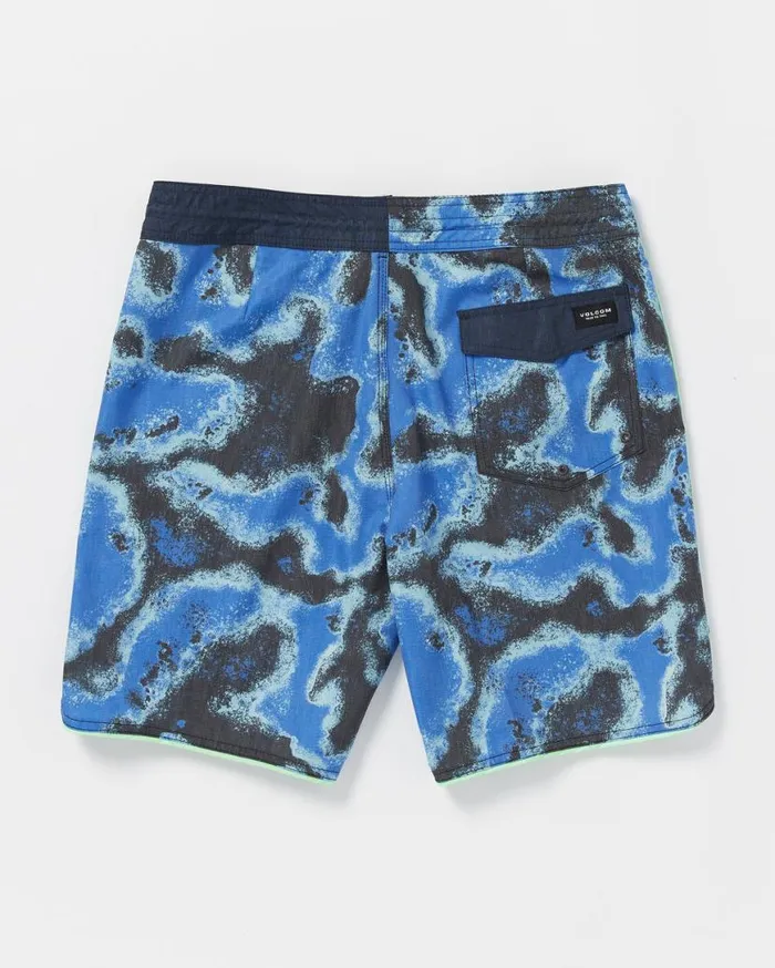 Barnacle Sponge Stoney Trunks 8211 Patriot Blue Mens Volcom Boardshorts and Trunks