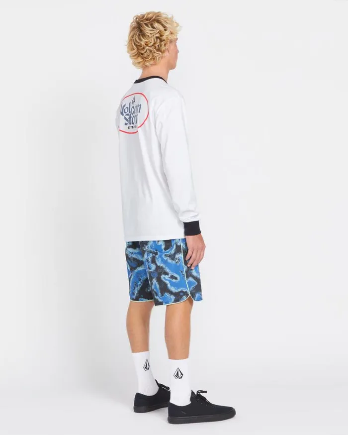 Barnacle Sponge Stoney Trunks 8211 Patriot Blue Mens Volcom Boardshorts and Trunks