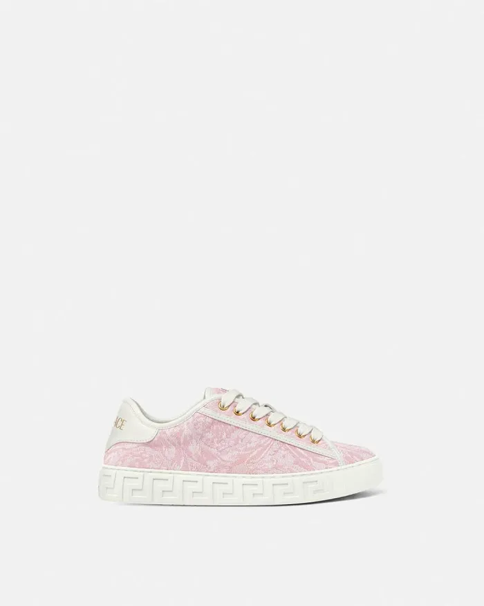 Barocco Greca Sneakers Pinkprint Women Versace Sneakers