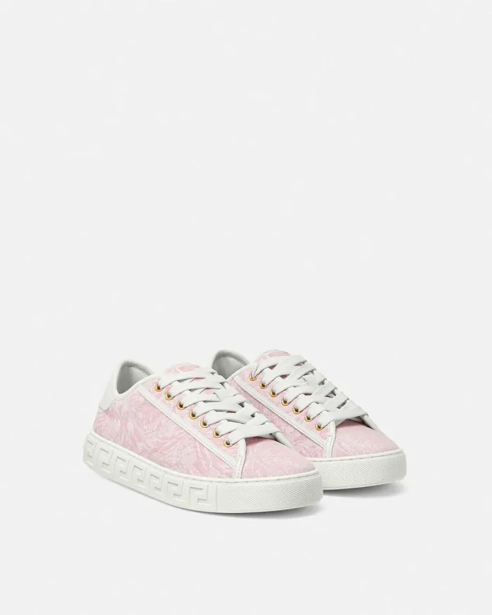 Barocco Greca Sneakers Pinkprint Women Versace Sneakers