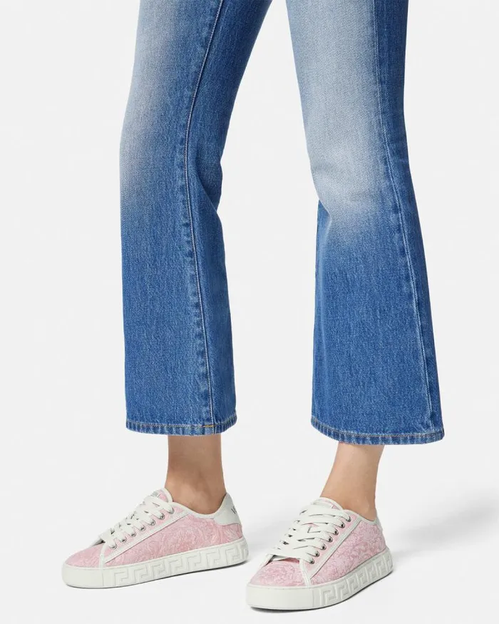 Barocco Greca Sneakers Pinkprint Women Versace Sneakers