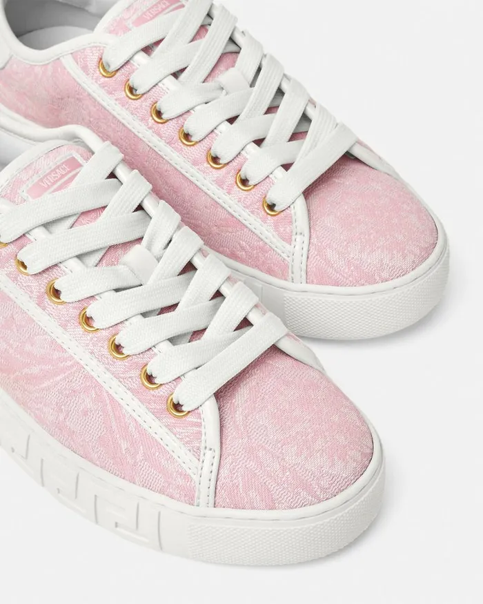 Barocco Greca Sneakers Pinkprint Women Versace Sneakers