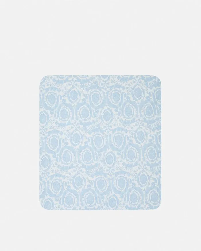 Barocco Padded Baby Blanket Light Blue Children Versace Accessories