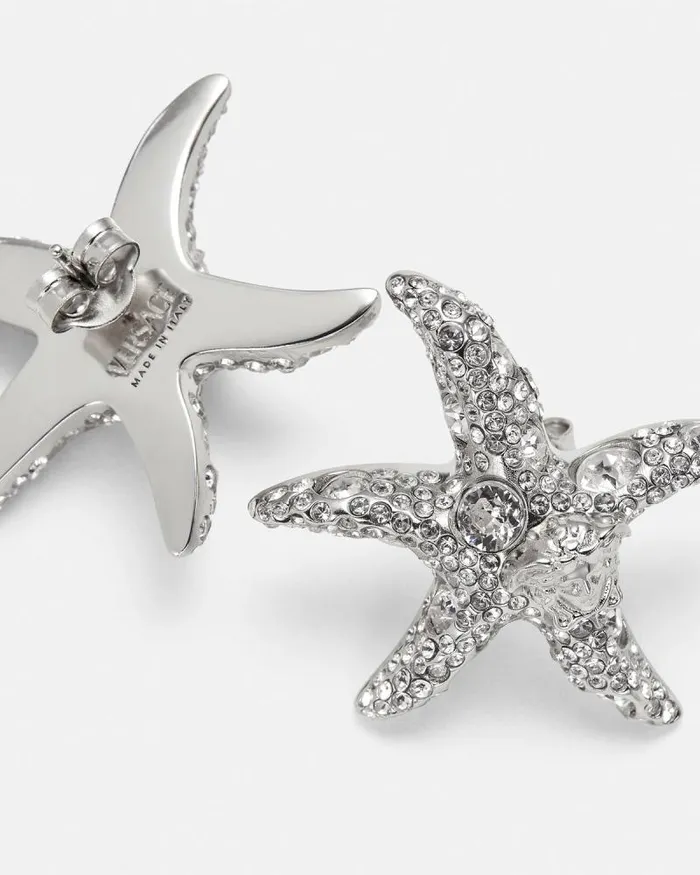 Barocco Sea Earrings Silver Women Versace Earrings