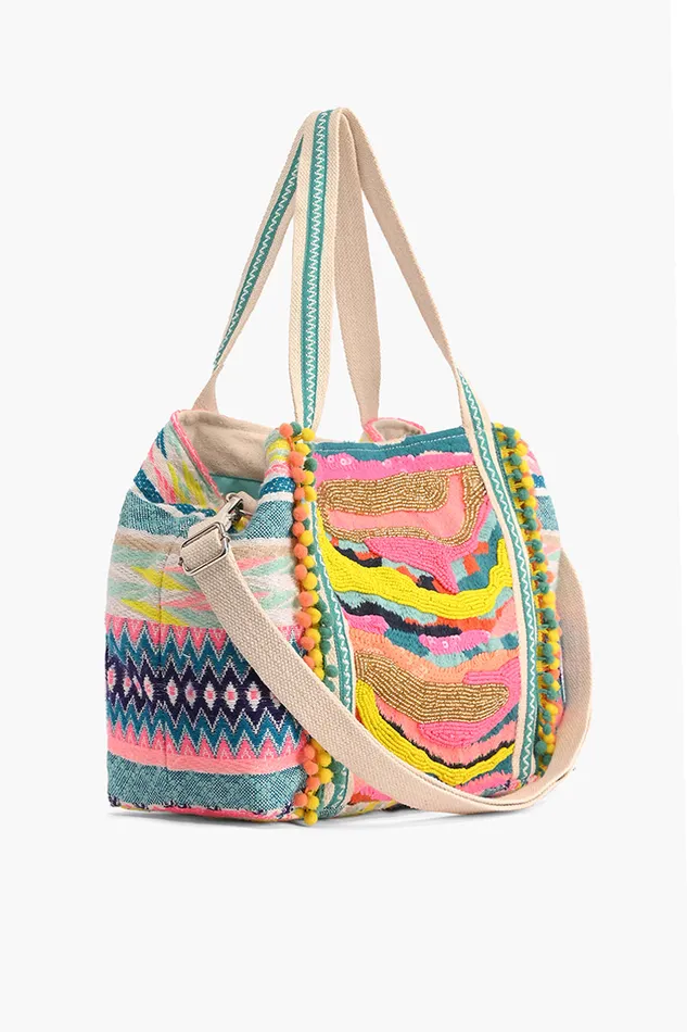 Beach Bags Women America and Beyond Daphne Embellished Crossbody Bag