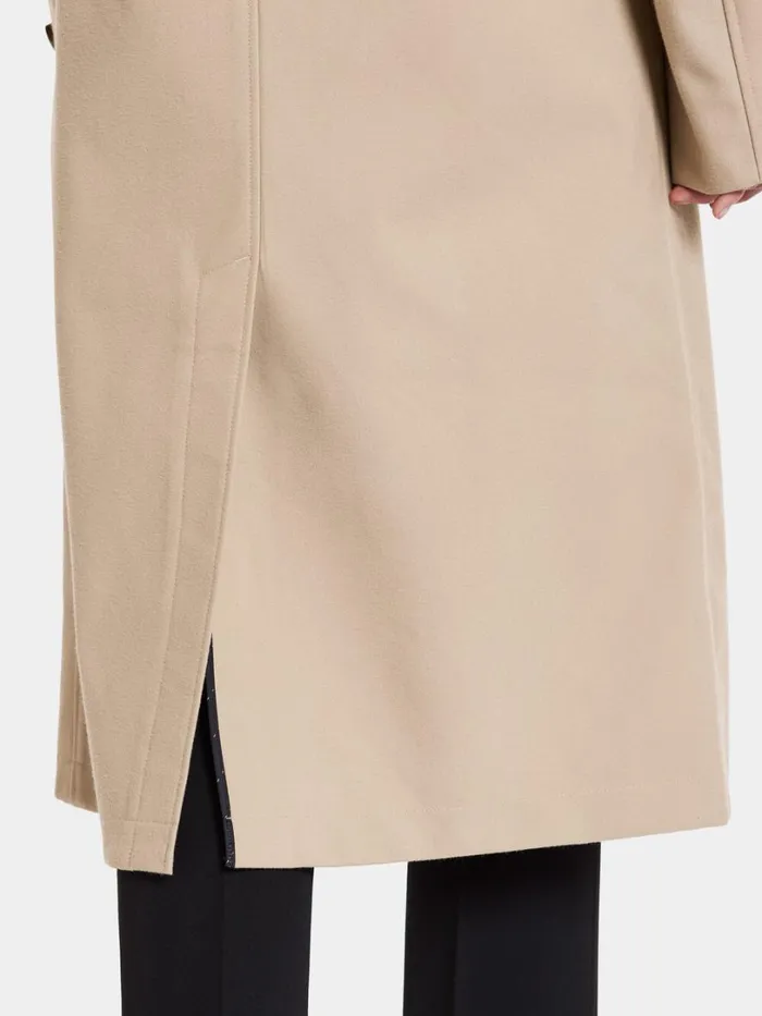 Beata Coat Long Beige Women Didriksons Trenchcoats