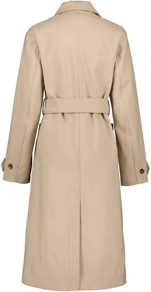 Beata Coat Long Beige Women Didriksons Trenchcoats