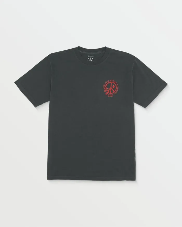 Believe Me Short Sleeve Tee 8211 Stealth Mens Volcom TShirts and Tanks