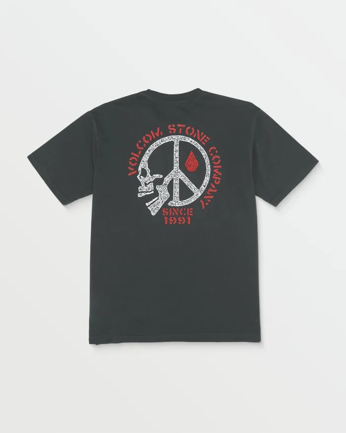 Believe Me Short Sleeve Tee 8211 Stealth Mens Volcom TShirts and Tanks