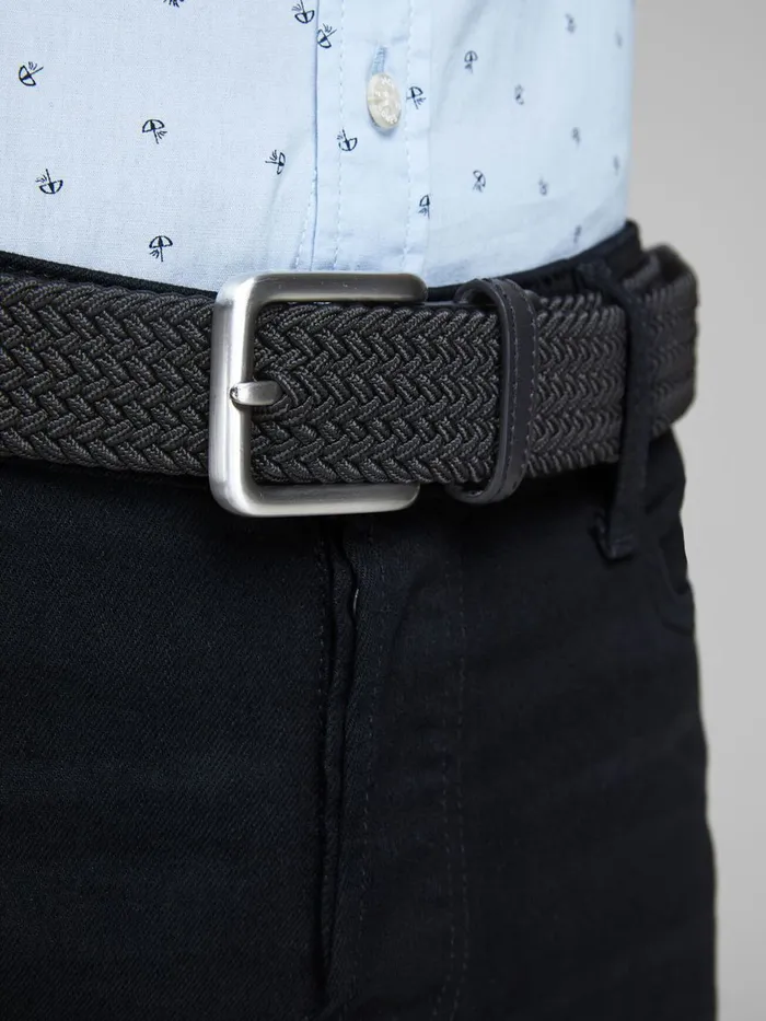 Belts JACK and JONES Mens CLASSIC BELT Black Black Cheap On Sale