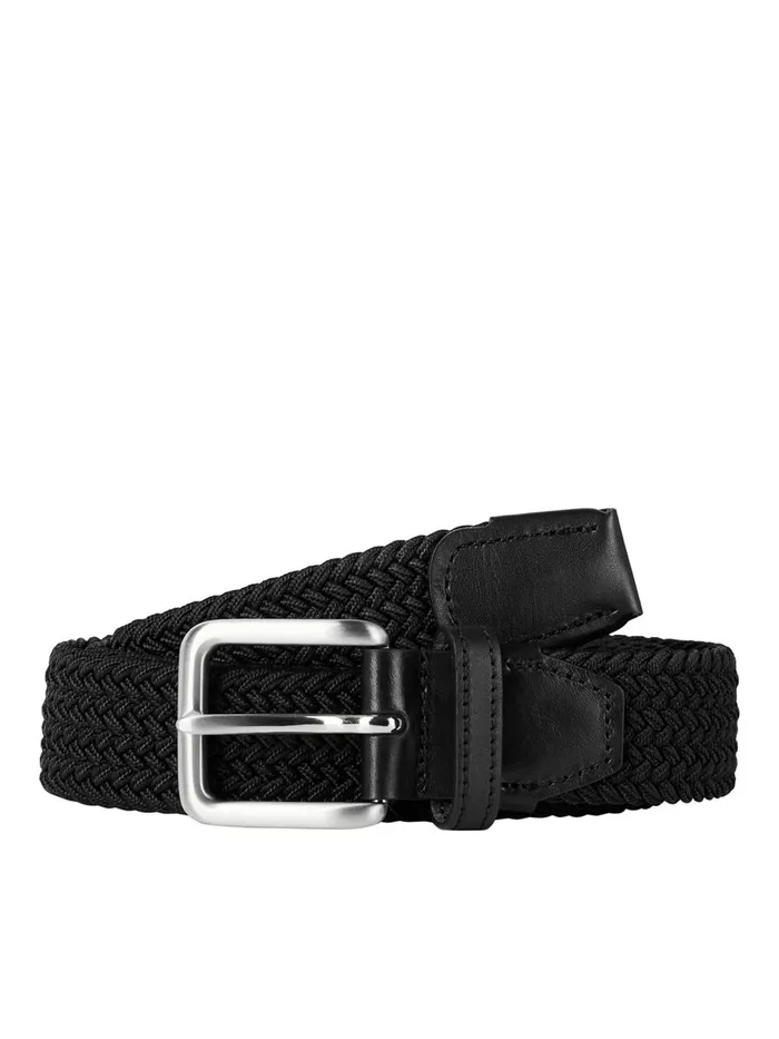 Belts JACK and JONES Mens CLASSIC BELT Black Black Cheap On Sale