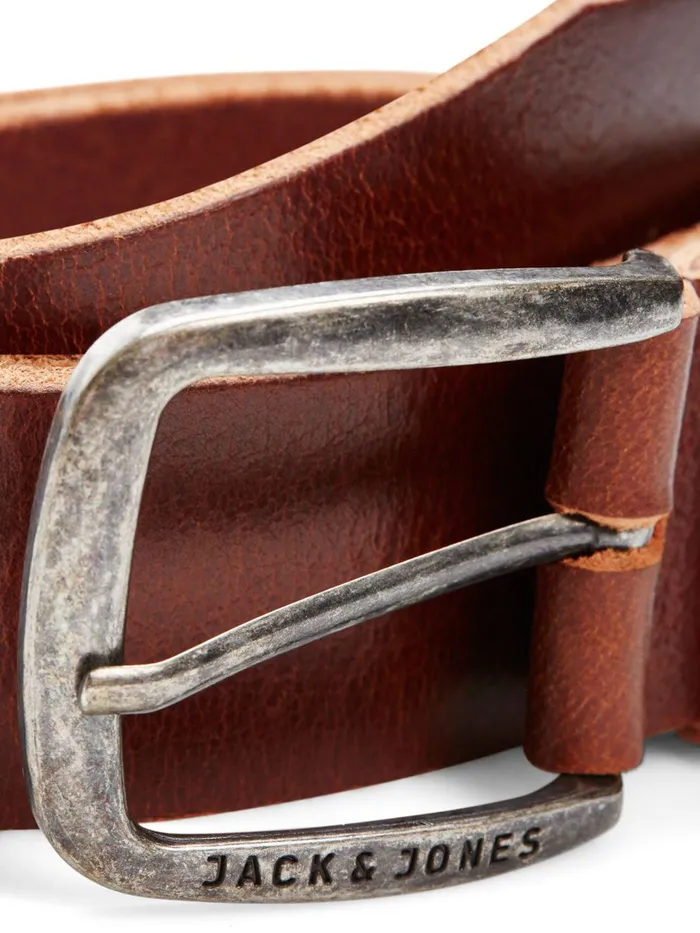 Belts JACK and JONES Mens LEATHER BELT Brown Black Coffee Near Me