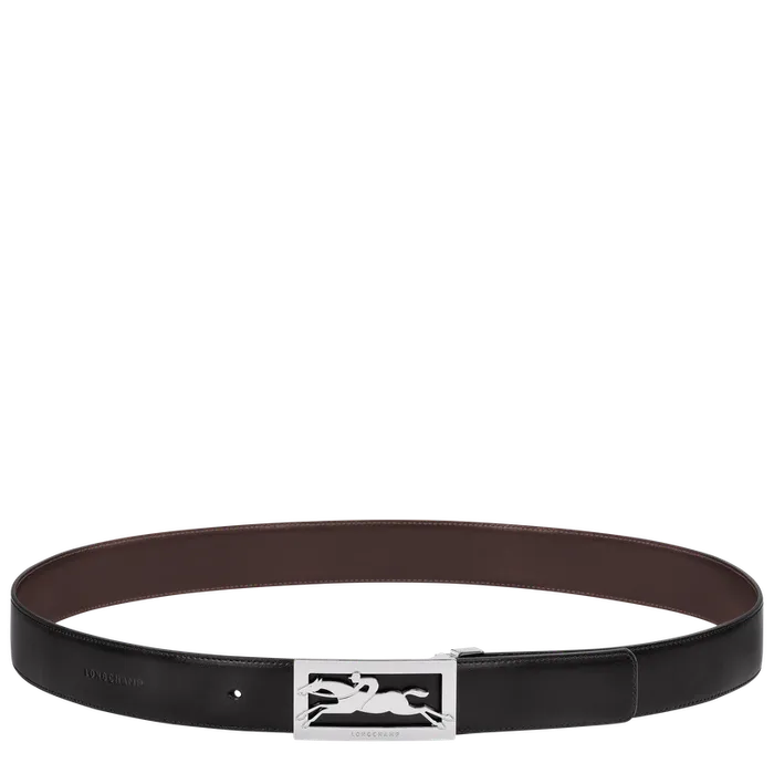 Belts Men Longchamp Delta Box BlackMocha