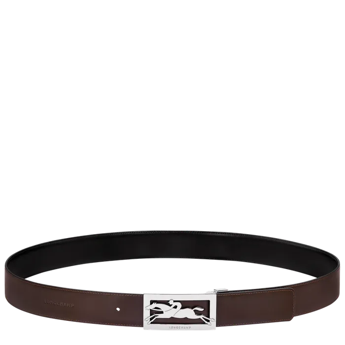 Belts Men Longchamp Delta Box BlackMocha