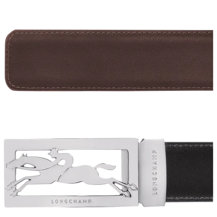 Belts Men Longchamp Delta Box BlackMocha