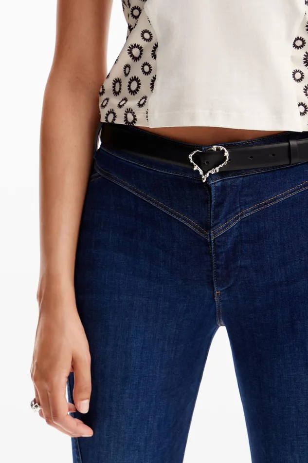 Belts Women Desigual Zalio Leather Belt Black