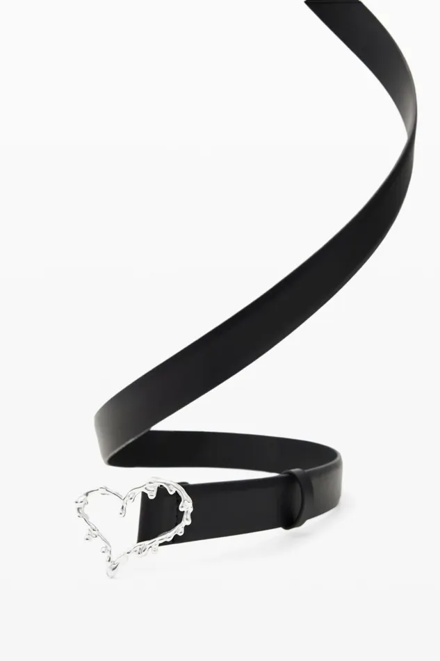 Belts Women Desigual Zalio Leather Belt Black