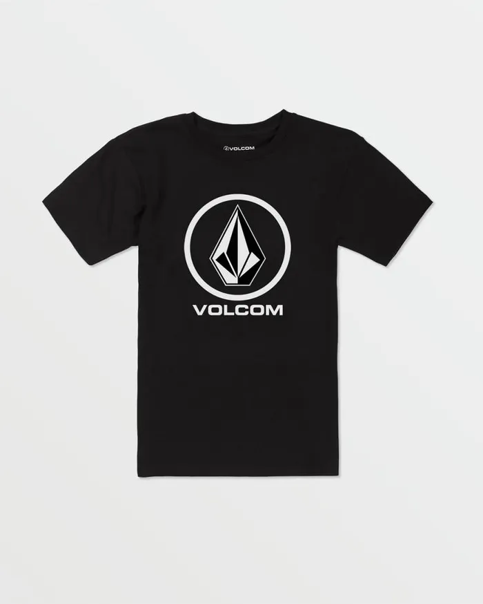 Big Boys Crisp Stone Short Sleeve Tee 8211 Black Kids Volcom TShirts and Tanks Big Boys Crisp Stone Short Sleeve Tee 8211 Black Kids Volcom TShirts and Tanks